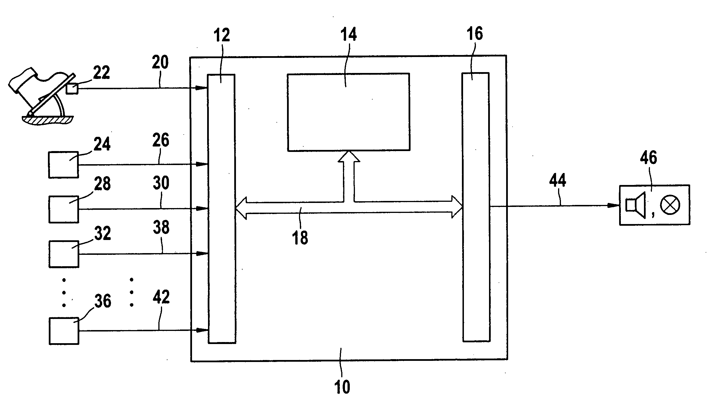 Method and device for warning a driver