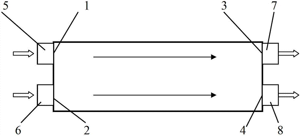 Multi-point water inflowing and draining method for rectangular cultivation pond of stichopus japonicus