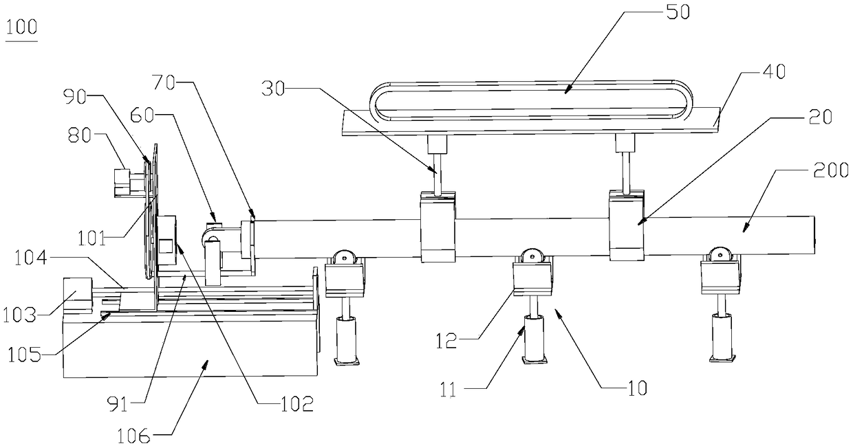 Oblique cantilever mounting hole automatic hole searching device