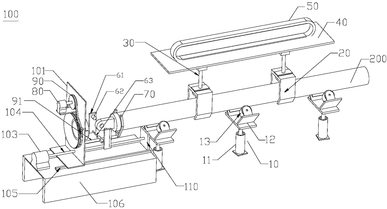 Oblique cantilever mounting hole automatic hole searching device