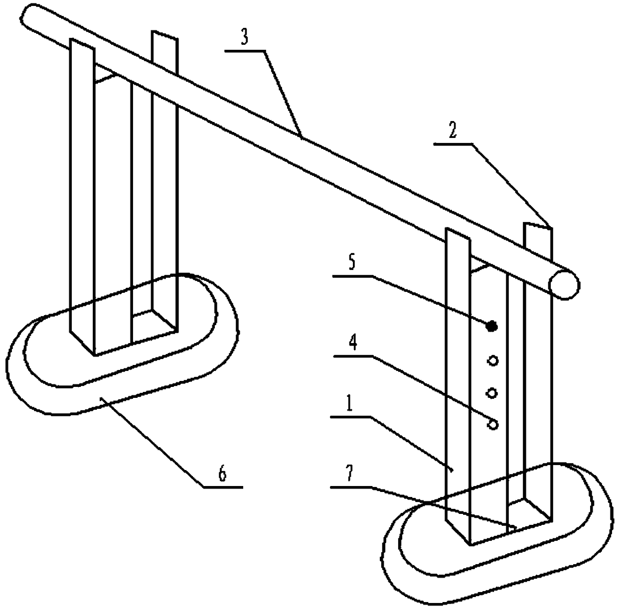 Safe hurdle suitable for practice