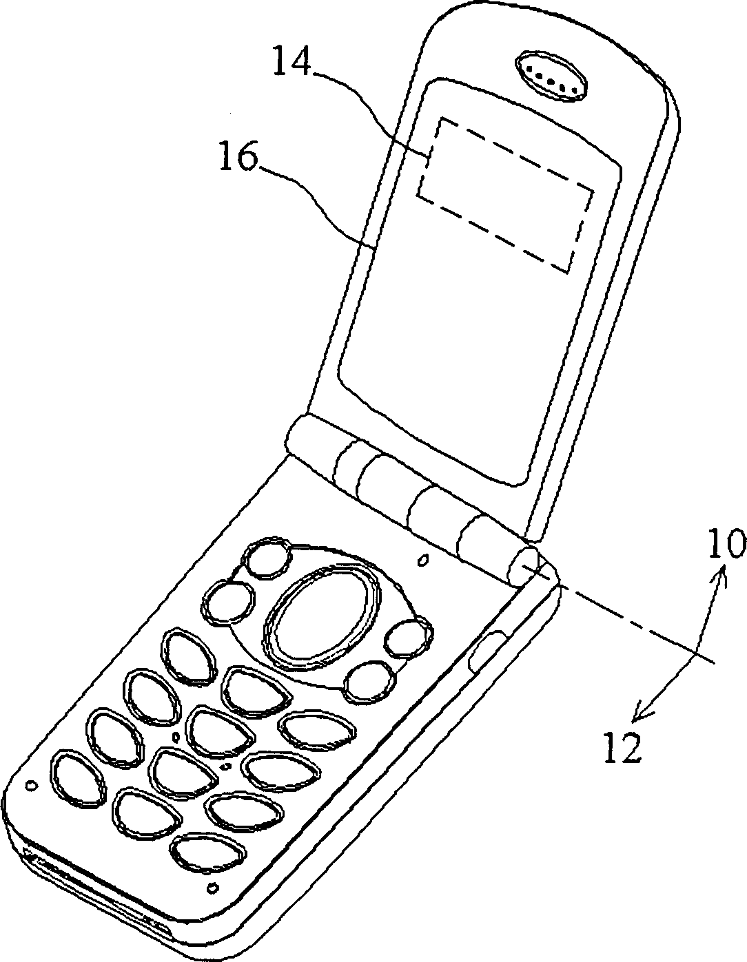 Power-saving display device applying power-saving back light cell and power-saving type portable electronic apparatus