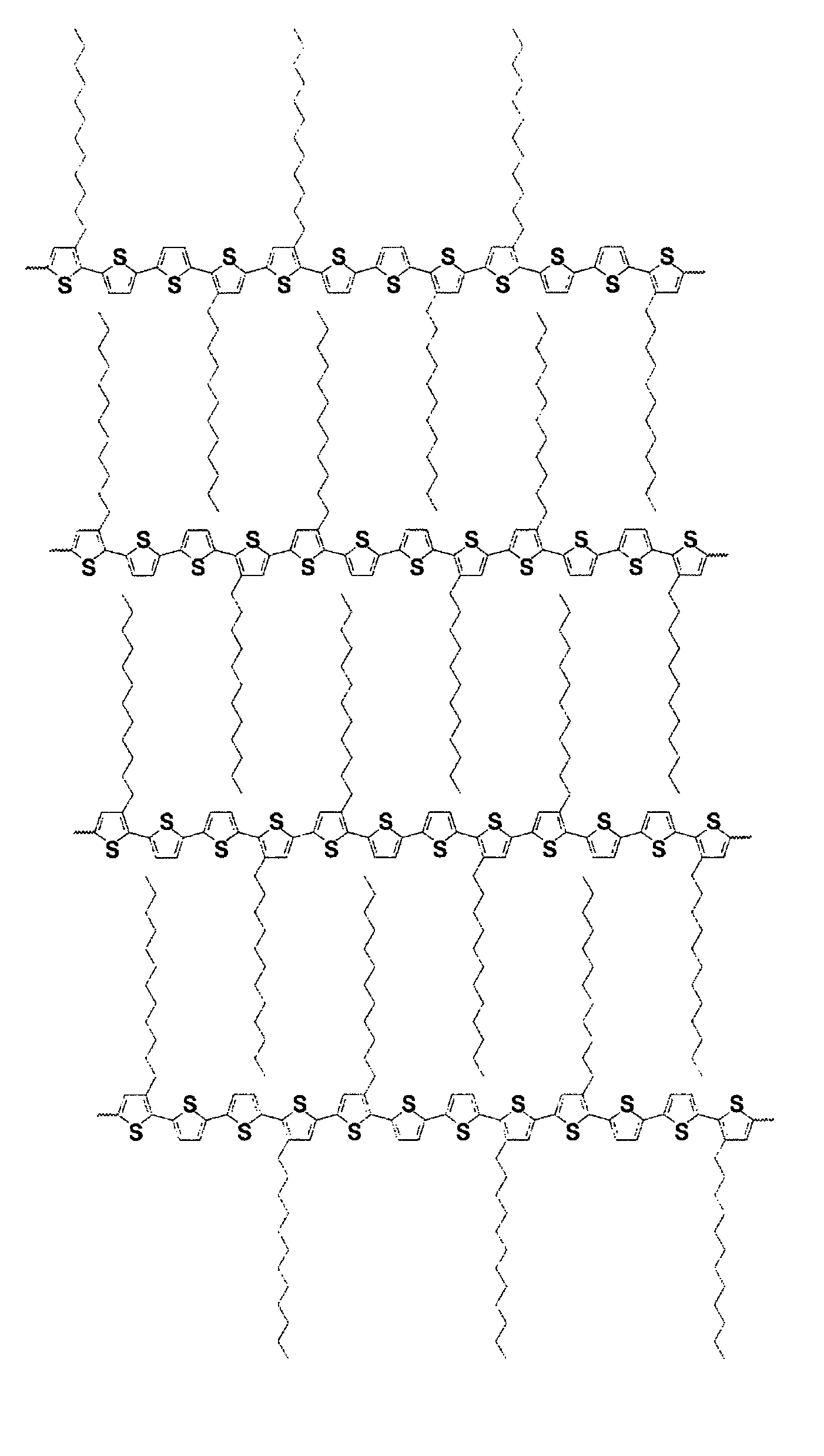 Polythiophenes and electronic devices comprising the same