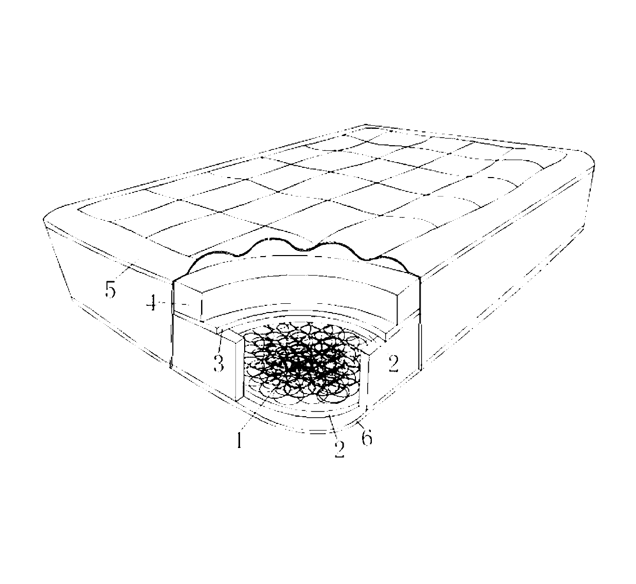 Package type glue-free spring mattress and processing method thereof