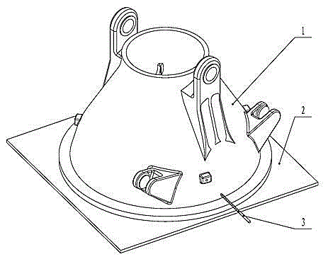 Guide vane body oil hole machining method