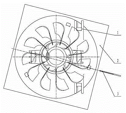 Guide vane body oil hole machining method