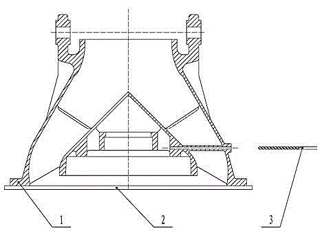 Guide vane body oil hole machining method