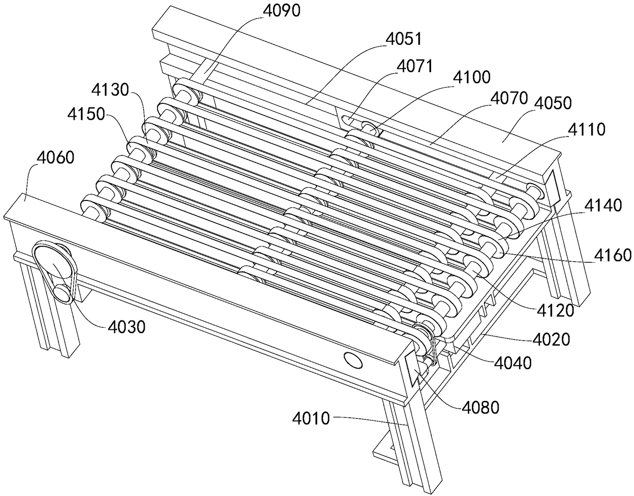 Corrugated paper product conveying line