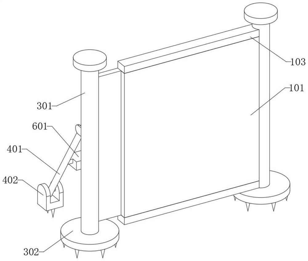 Foundation pit supporting structure for measuring parameters of foundation pit