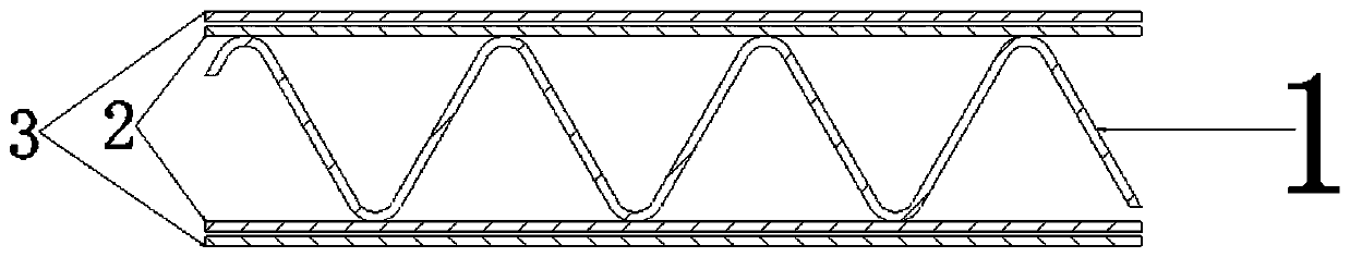 Film-covering type plastic paperboard