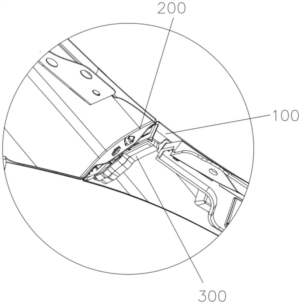 Fender and upper decorating part connecting support