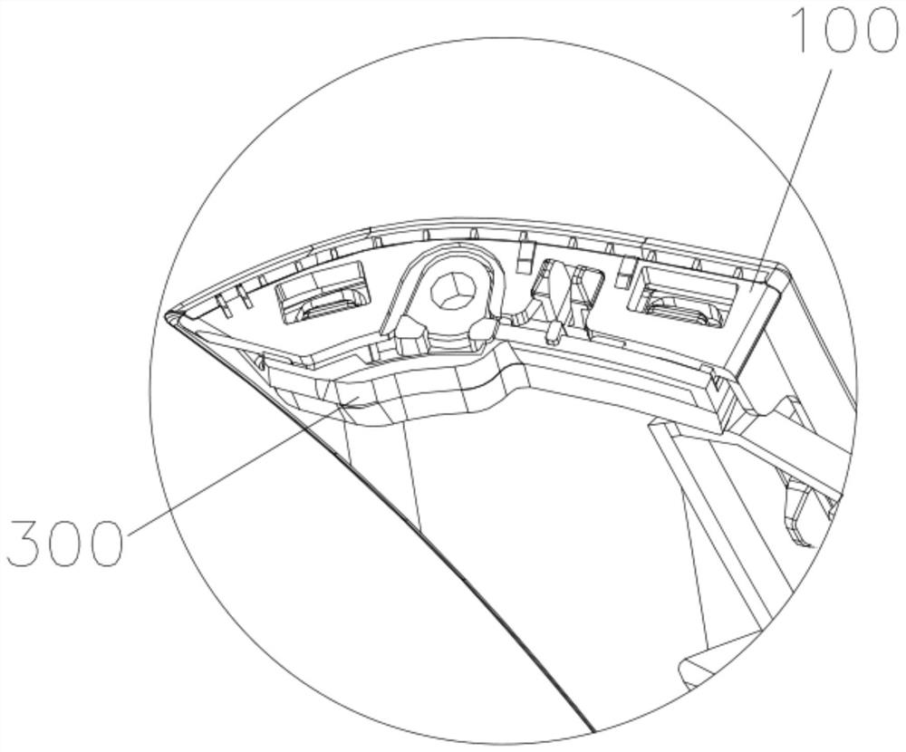 Fender and upper decorating part connecting support