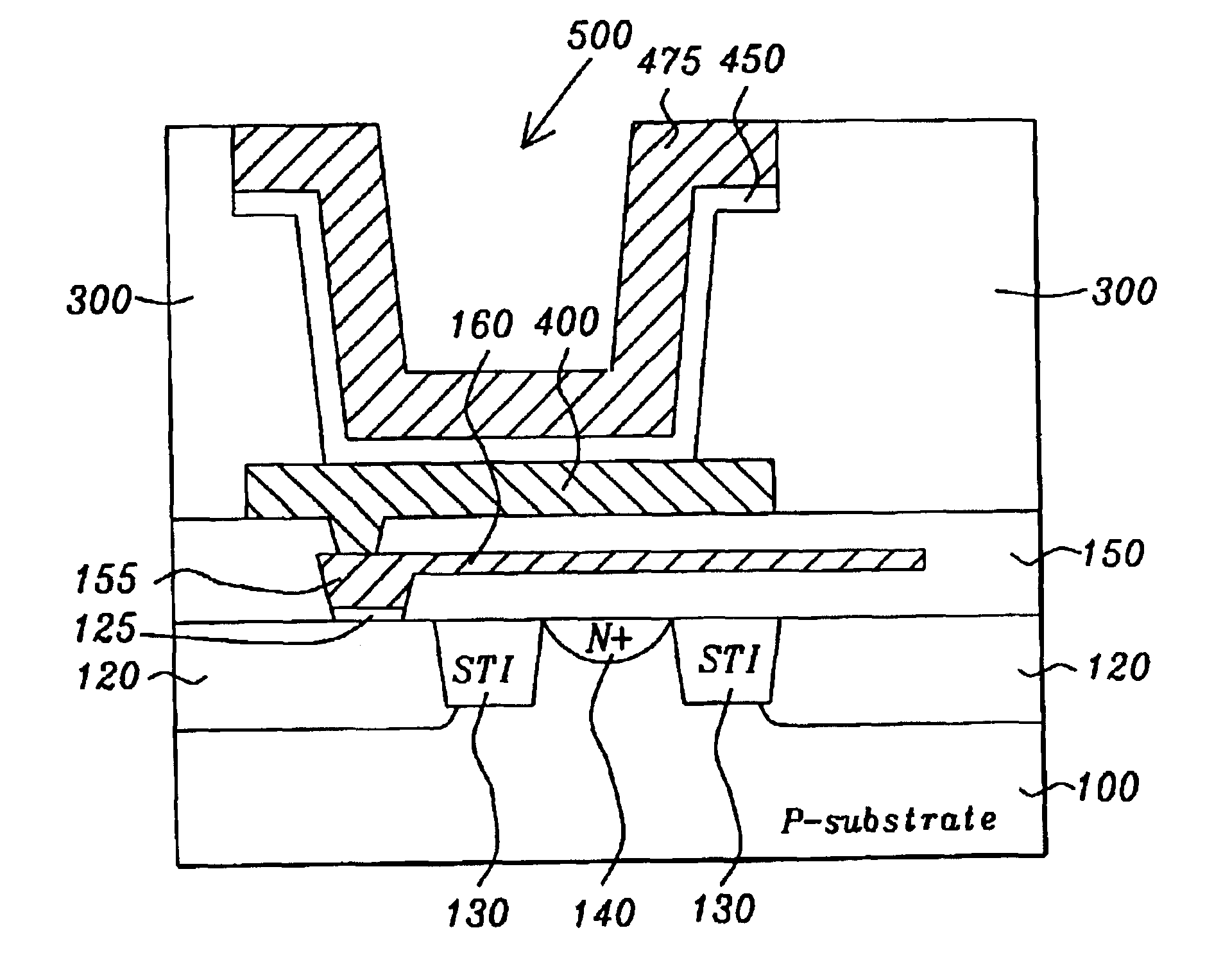 Scaled EEPROM cell by metal-insulator-metal (MIM) coupling