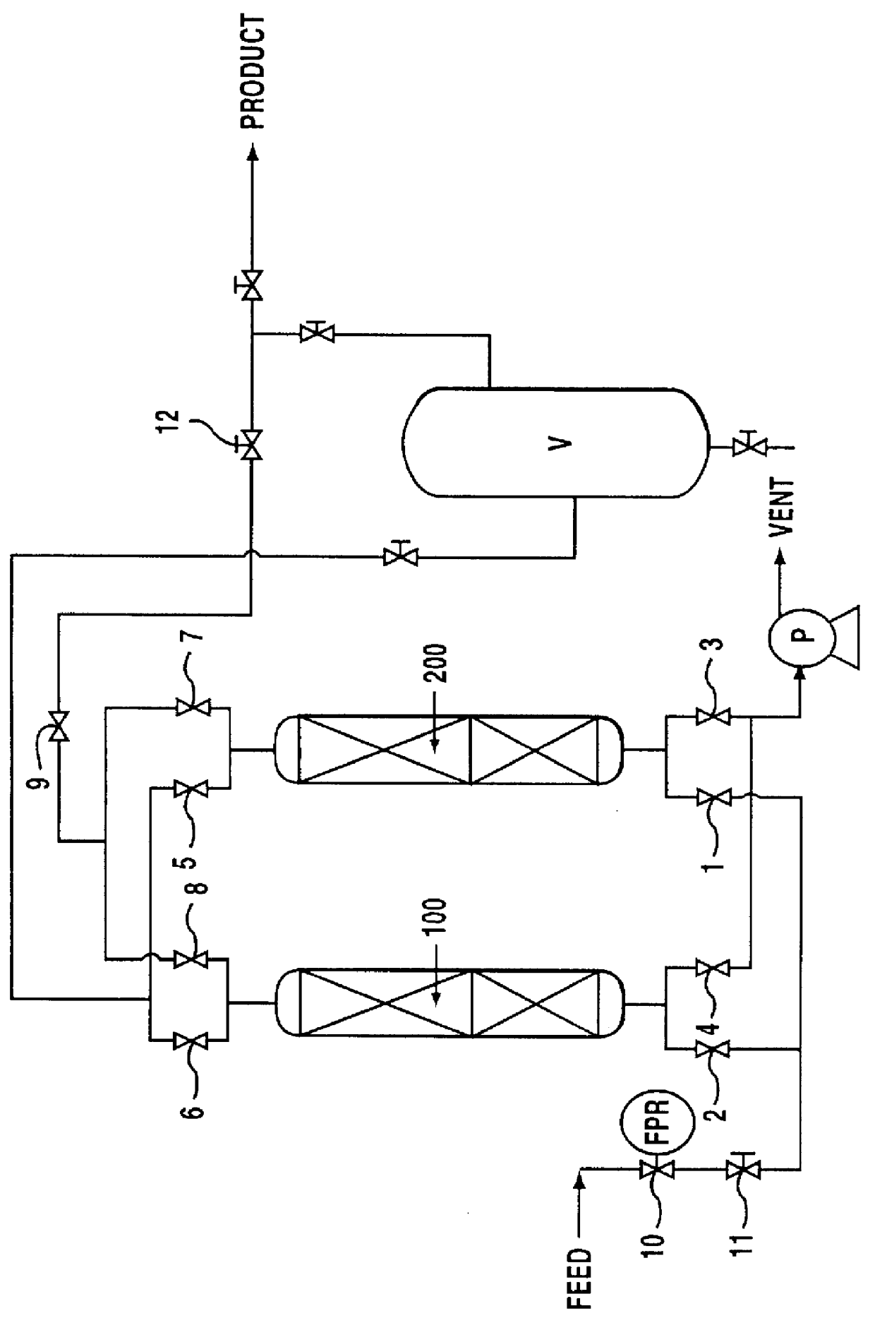 Adsorption separation and purification apparatus and process for high purity isobutane production