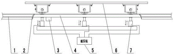 Lifting device for building material press rails