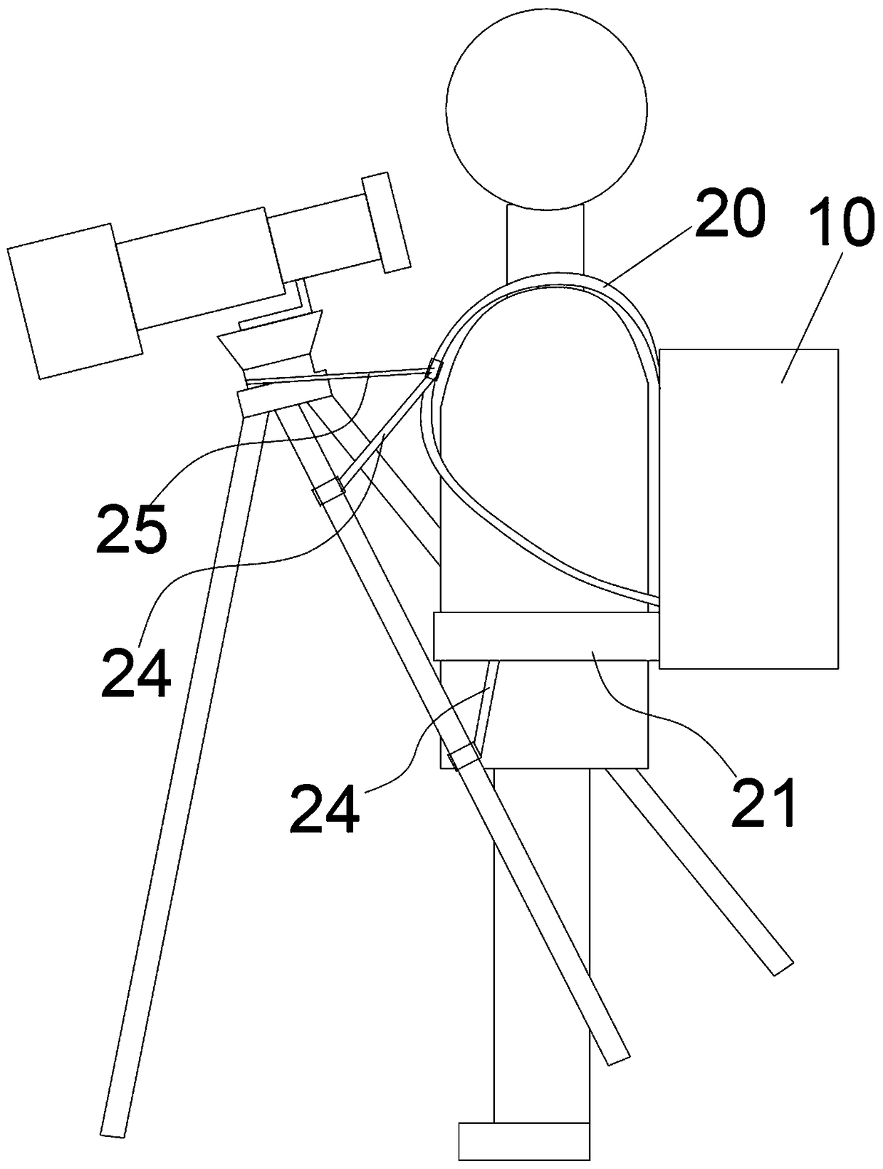 Shooting equipment moving device