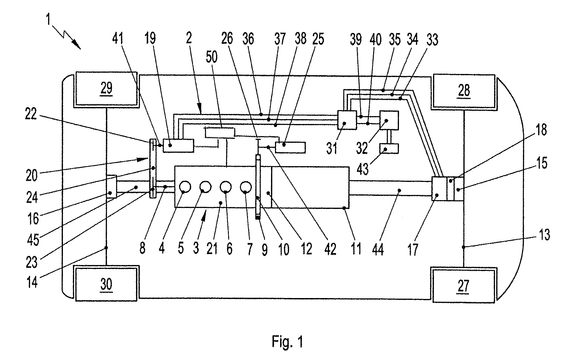 Drive system for a motor vehicle and motor vehicle having such a drive system