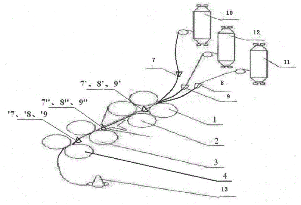 A kind of two-color slub composite yarn and its preparation method