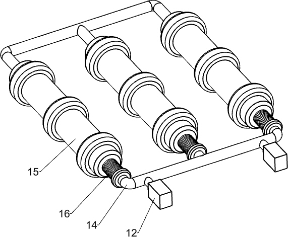 A pediatric abdominal massage rehabilitation device