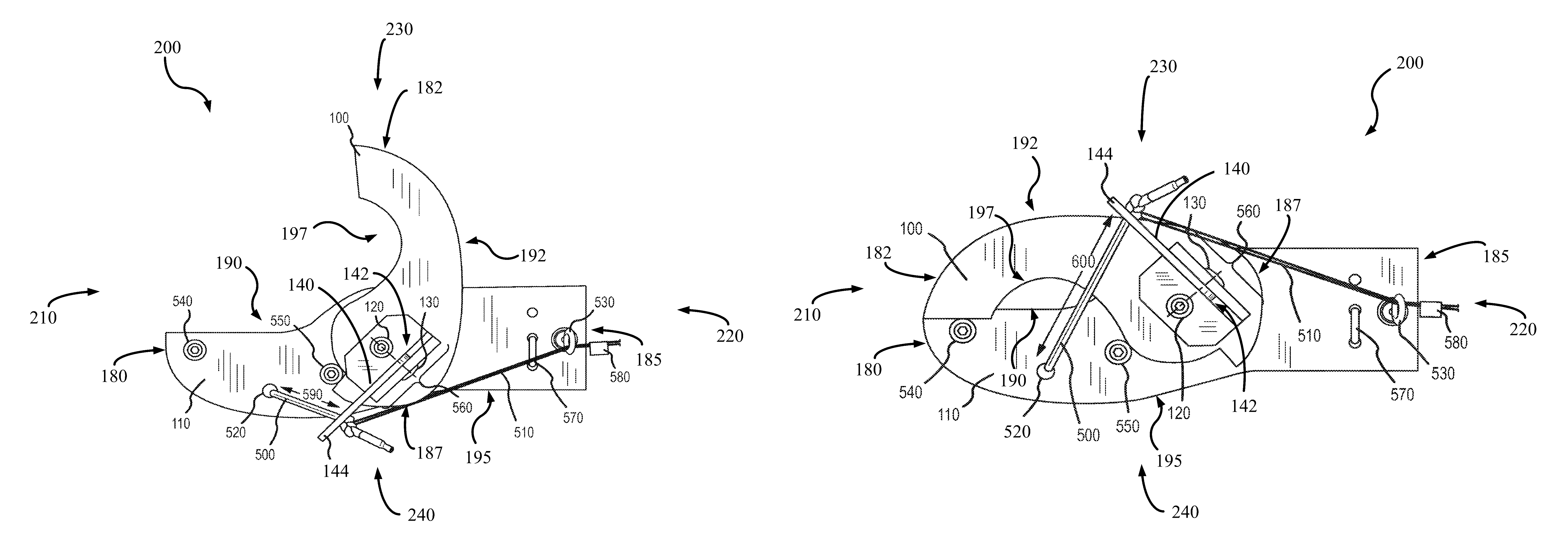 Gripping device with switchable prehension modes