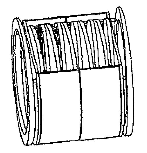 Device and method for the continuous treatment of masses and milling material