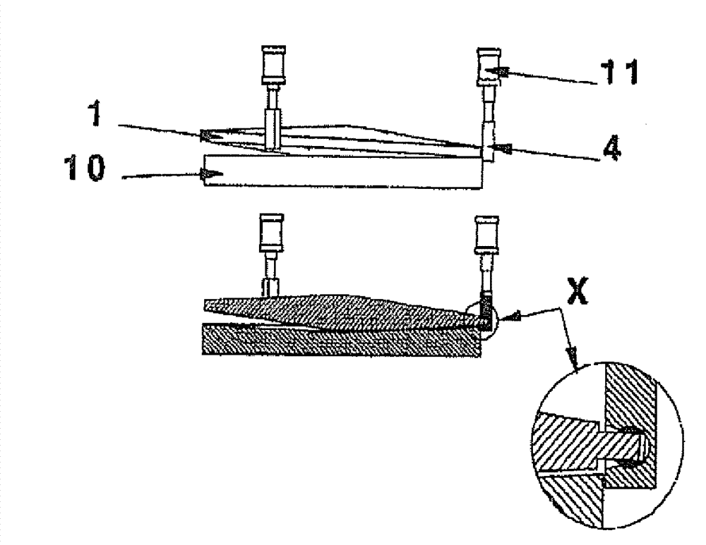 Device and method for the continuous treatment of masses and milling material