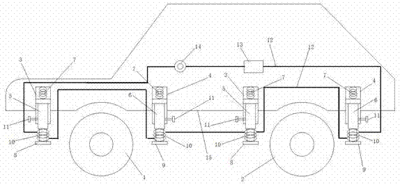 Automobile tire puncturing preventing device