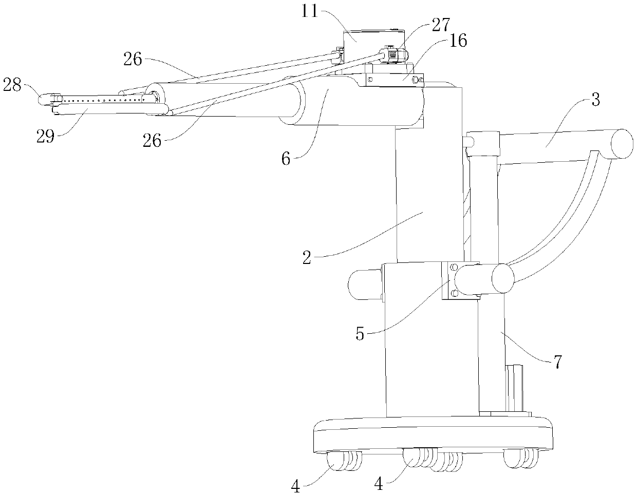 Whitening agent injection equipment used for afforestation tree root protection