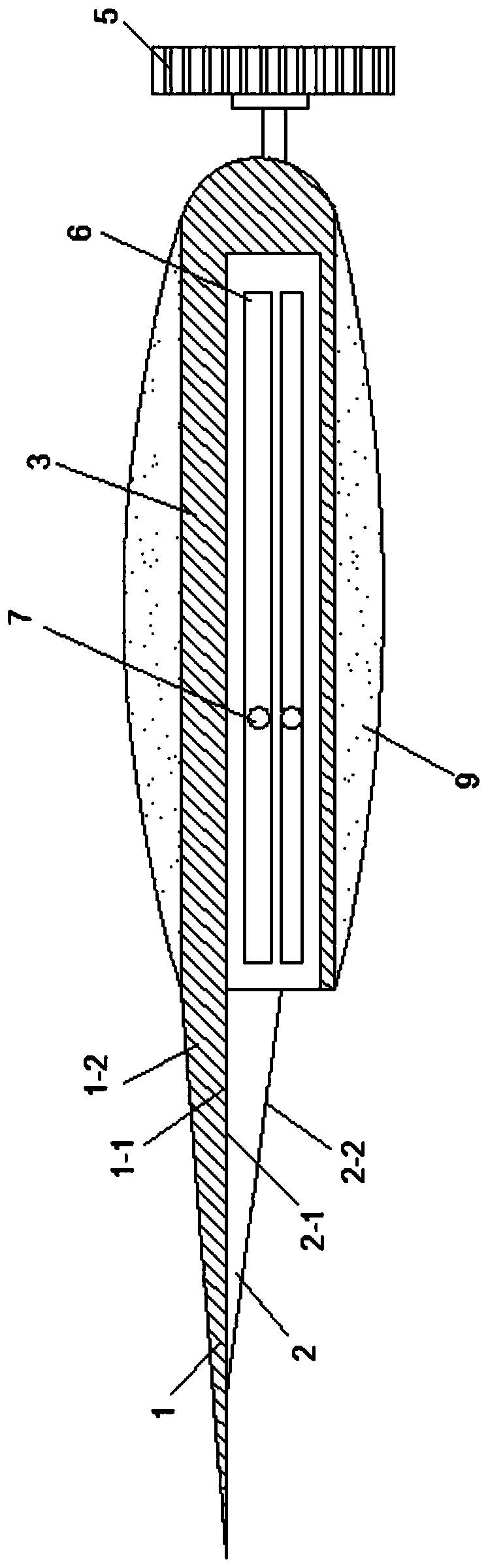 Simple defrosting device for refrigerator