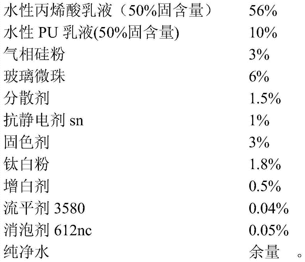 A kind of anti-slip wear-resistant inkjet printing coating coating