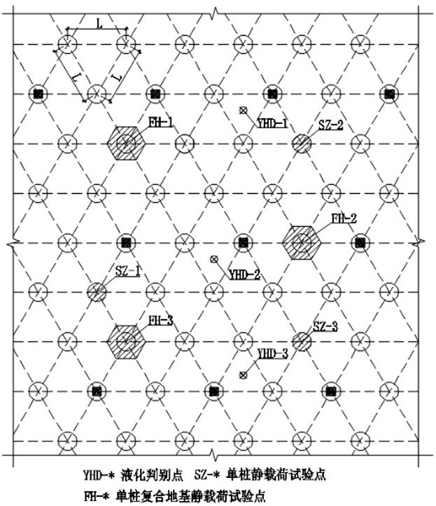 Treatment method for soft soil and liquefied soil interbed foundation