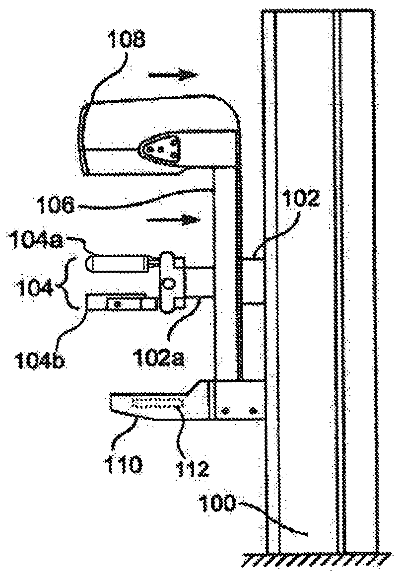 Imaging with curved compression elements