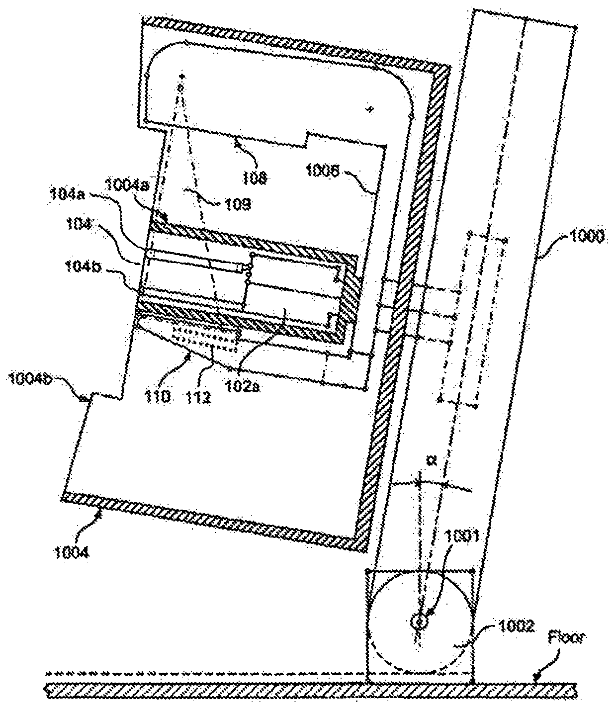 Imaging with curved compression elements