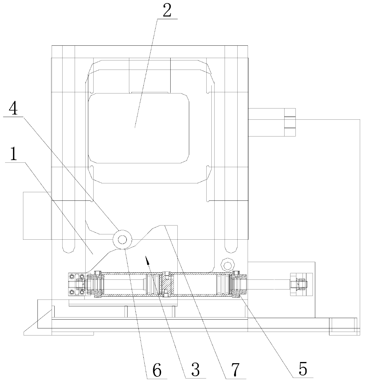 Die elevating device applied to tube bending machine