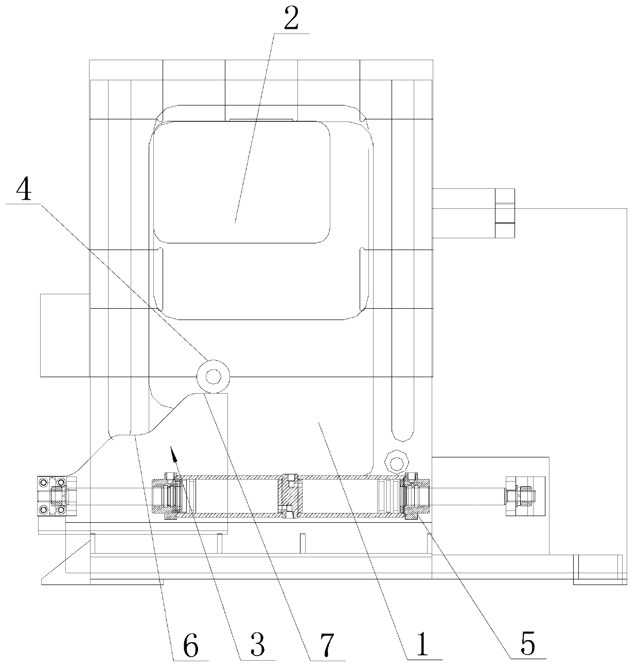 Die elevating device applied to tube bending machine