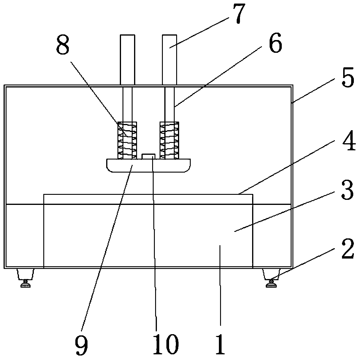 Abdominal auxiliary pressing device in colonoscopy