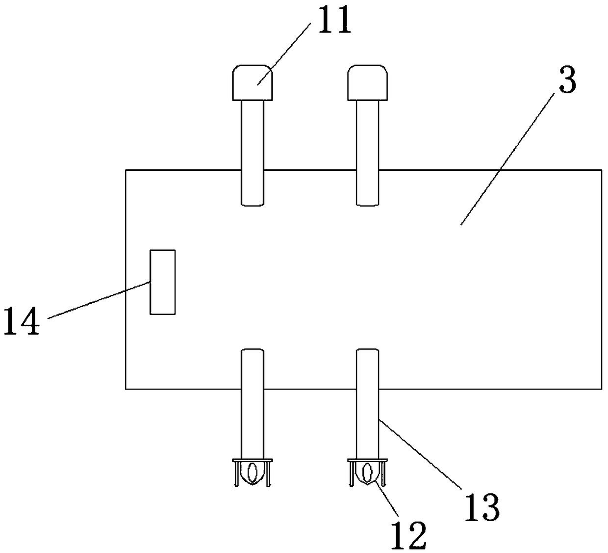 Abdominal auxiliary pressing device in colonoscopy