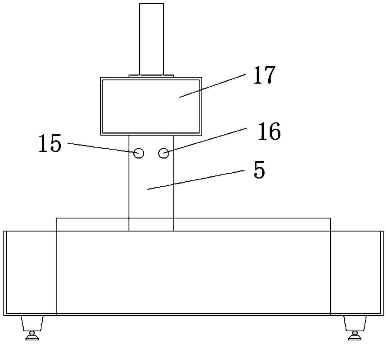 Abdominal auxiliary pressing device in colonoscopy