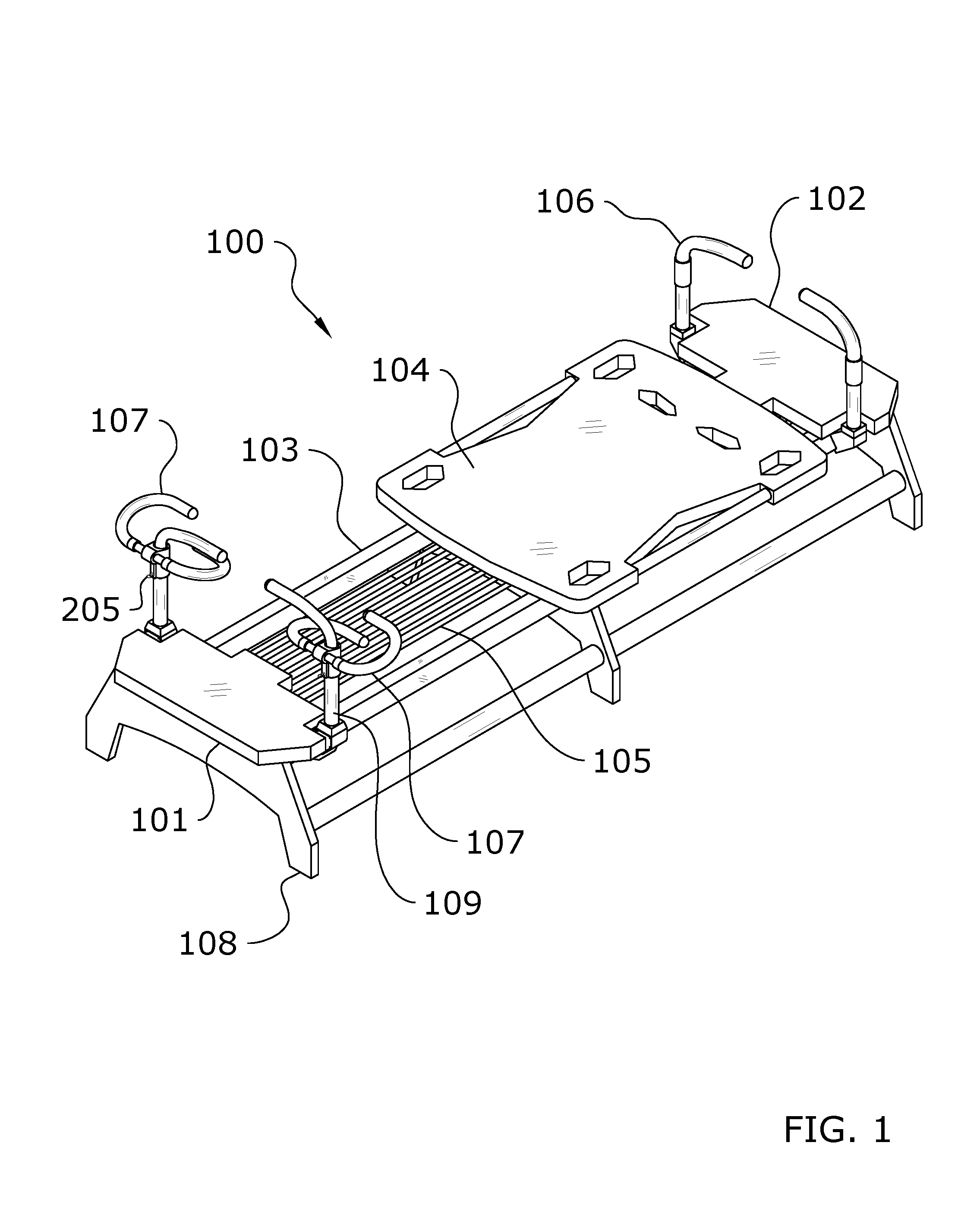 Multiple Position Locking Handle For An Exercise Machine