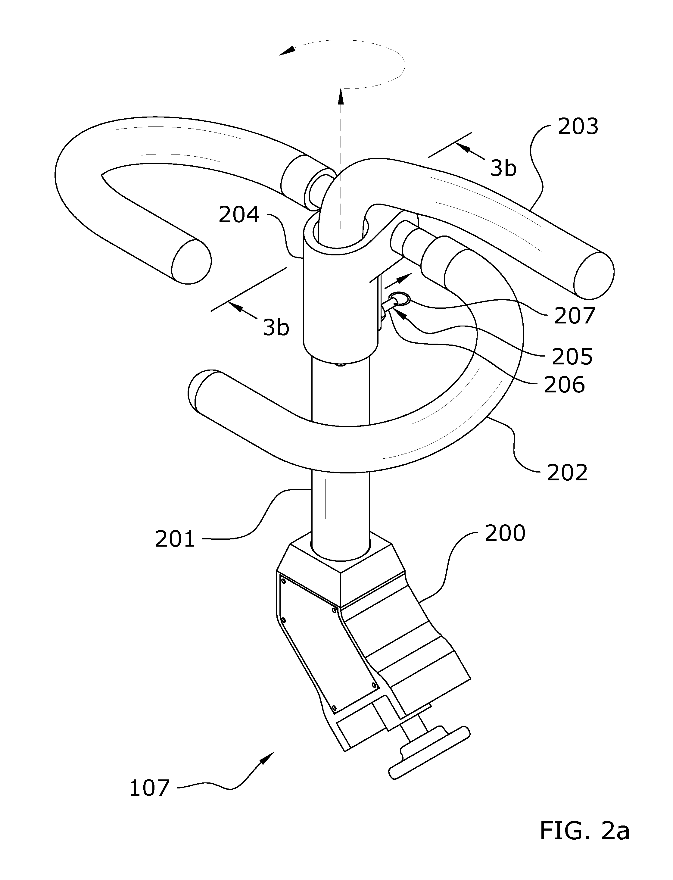 Multiple Position Locking Handle For An Exercise Machine