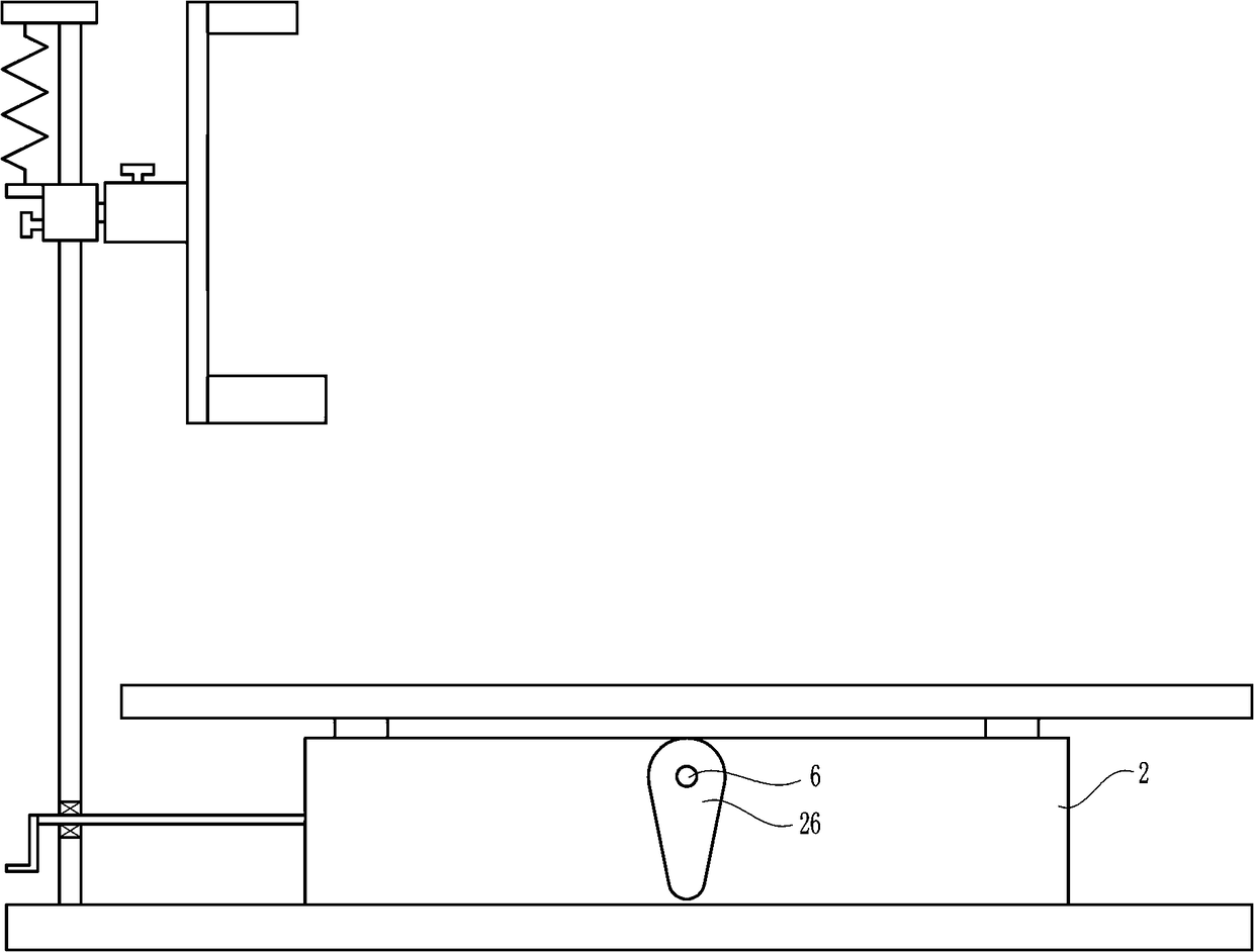 Adjustable inspecting device for ophthalmology department