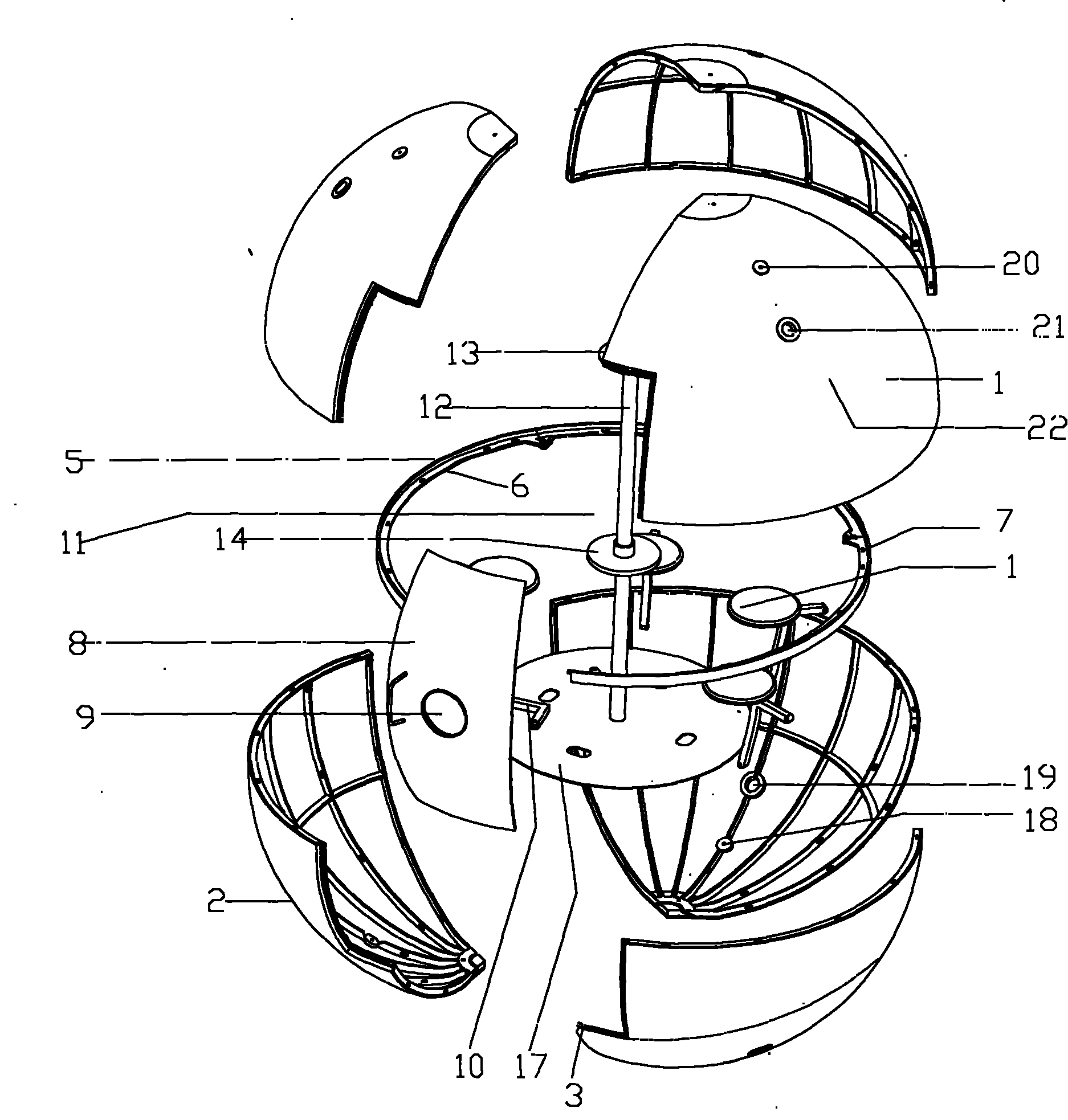 Closed type detachable active protected rescue capsule