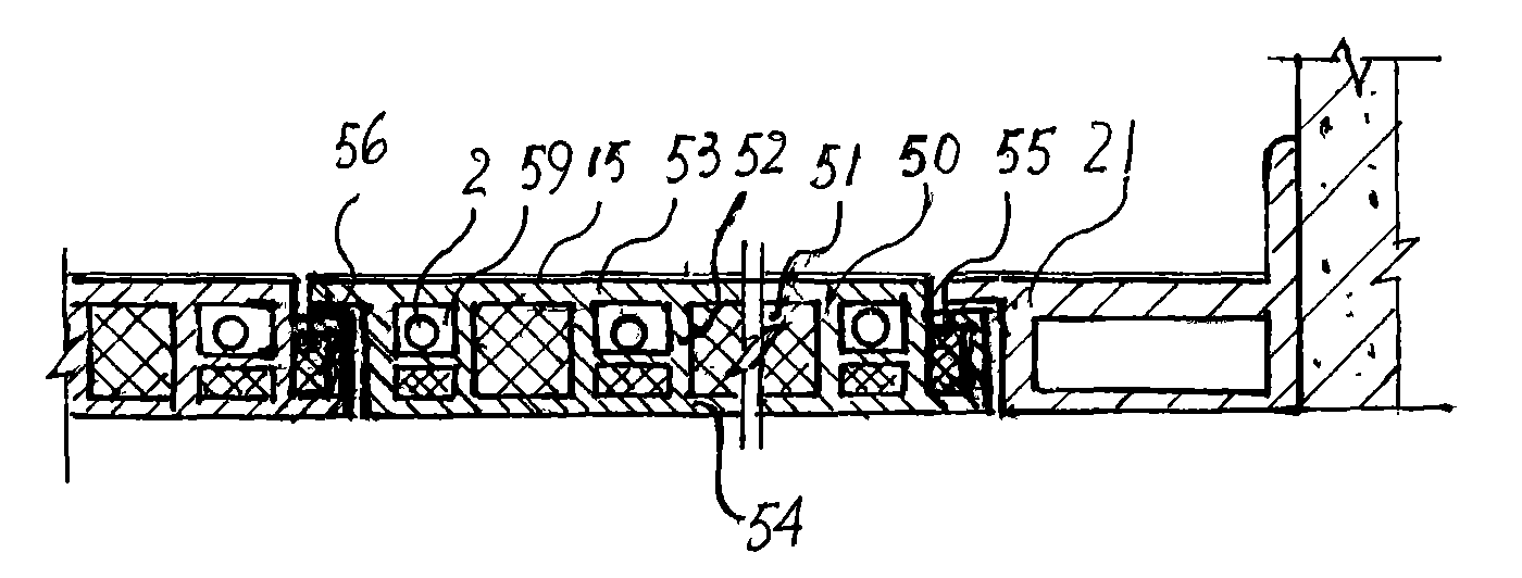 Novel ground radiation air-conditioning ground surface