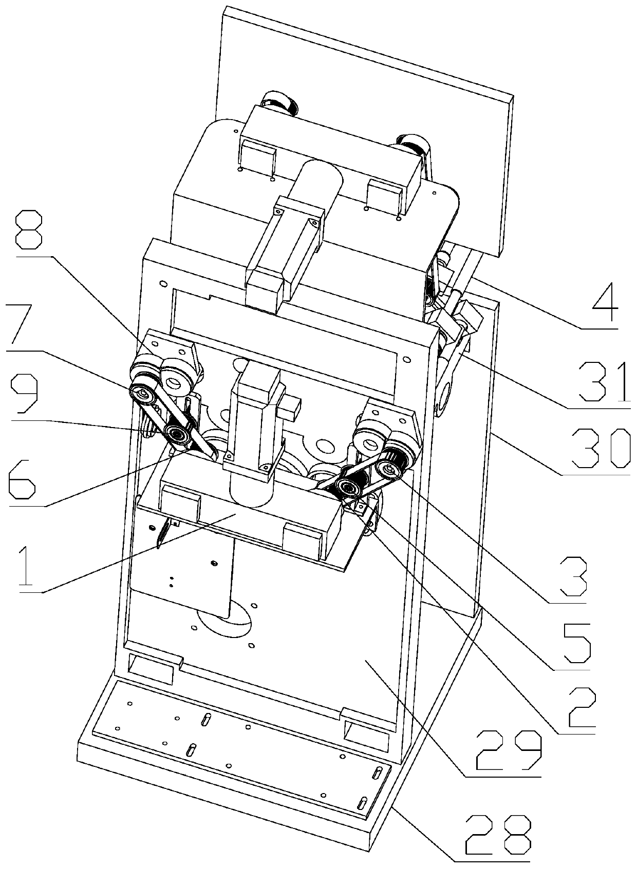 Double-symmetrical parallel shaft co-rotating reverse speed reducer and spinning frame with same