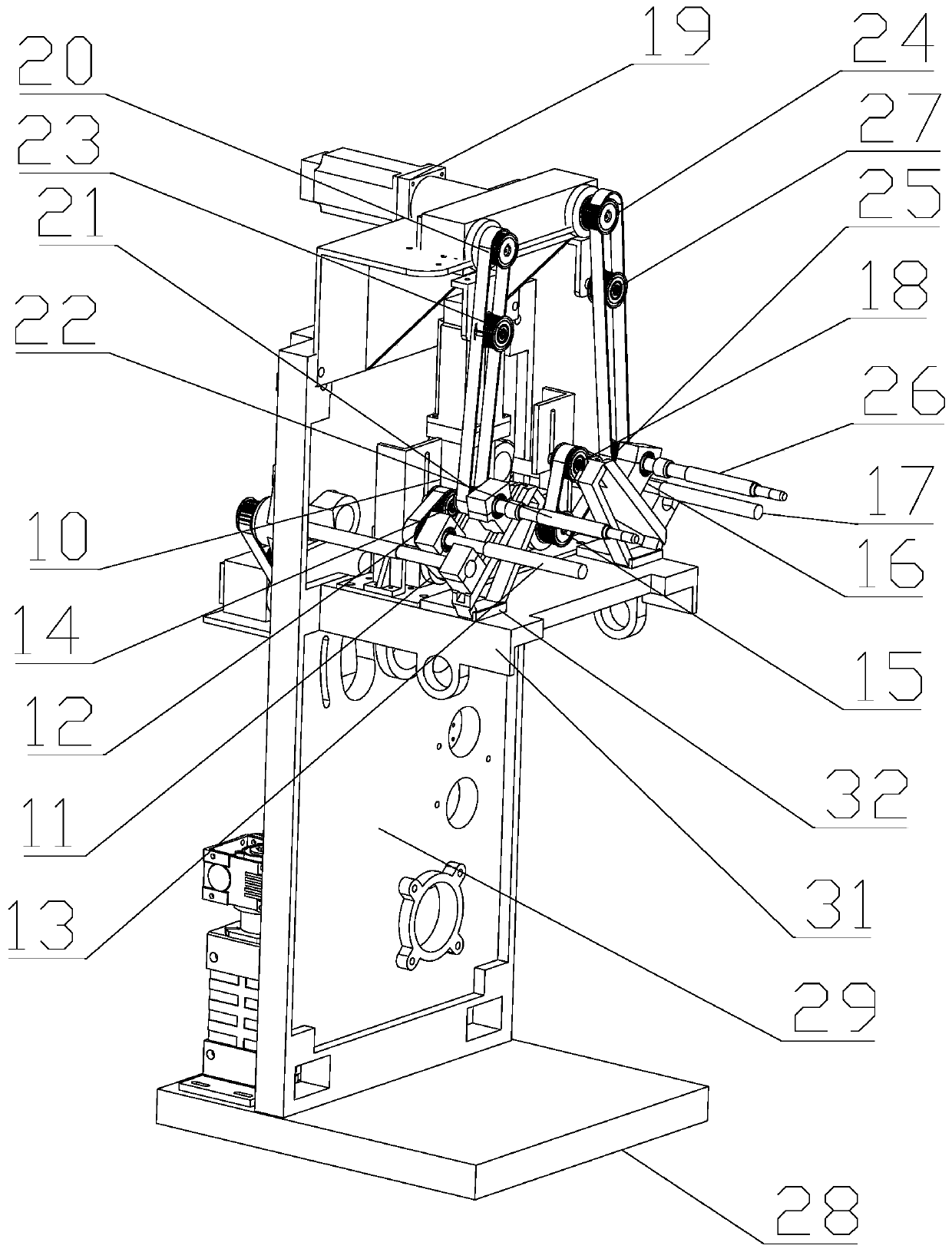 Double-symmetrical parallel shaft co-rotating reverse speed reducer and spinning frame with same