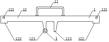 Measuring tool for detecting car wheel hub blank deformation