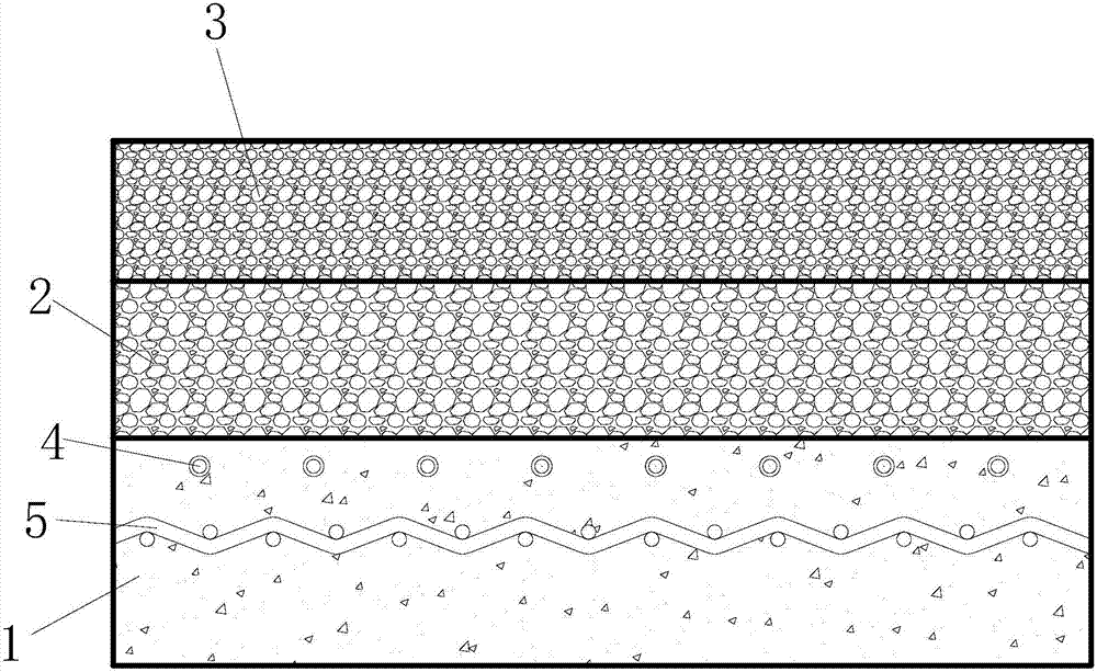 An elevated pavement structure for safe driving in low temperature climate