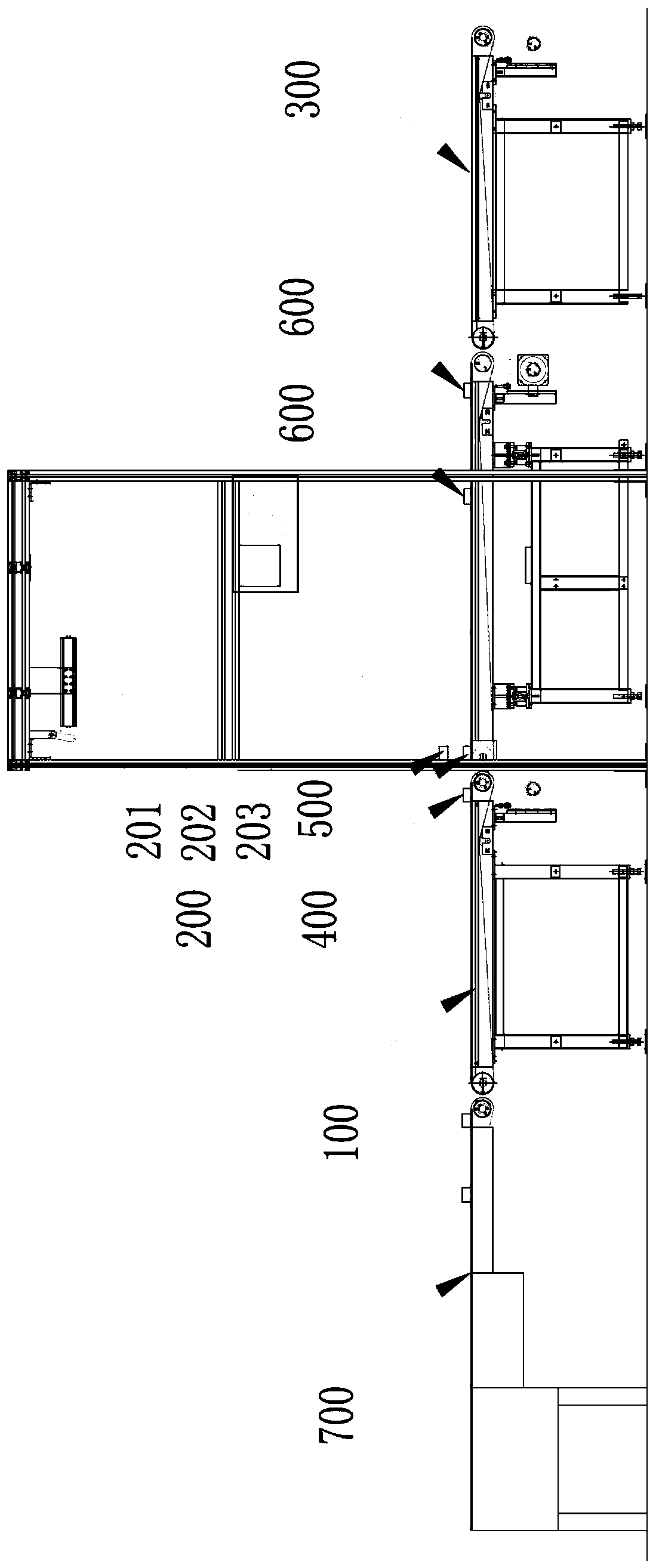 Package-following-prevention dynamic-scale package-loading control method and system and cross-band package-loading line for preventing DWS from being triggered by special-shaped part by mistake