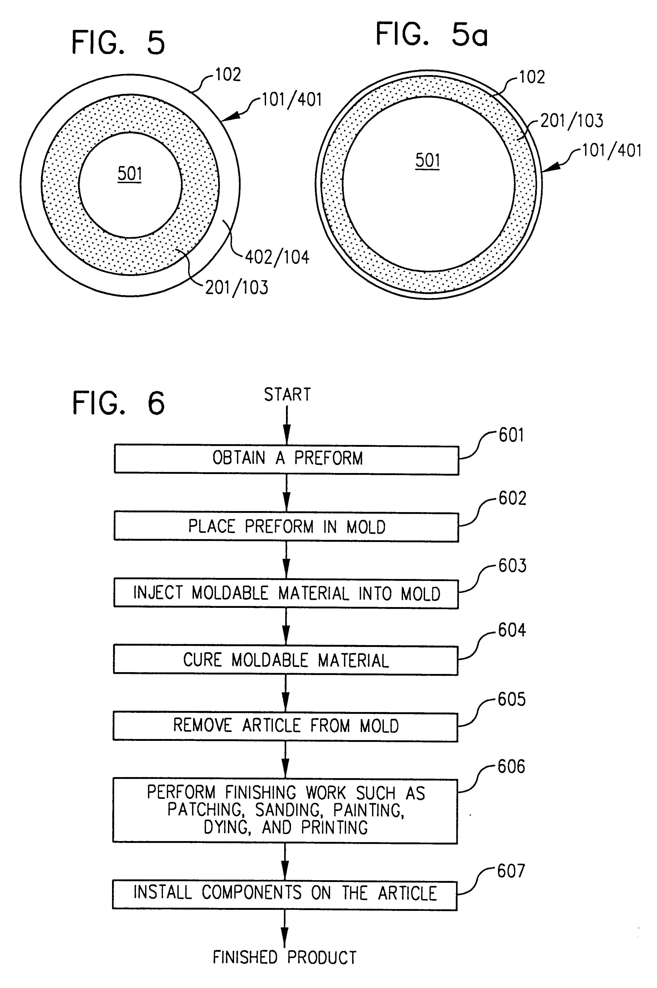 Fiber reinforced molded products and processes