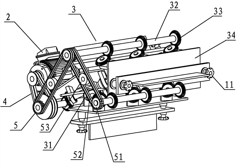 Spinning type reinforcing steel bar automatic straightening machine